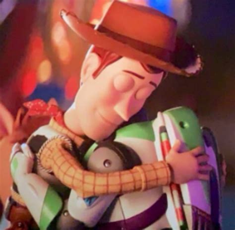 buzz hugs woody | Woody and buzz, Woody toy story, Jessie toy story