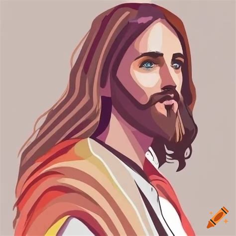 Modern depiction of jesus christ
