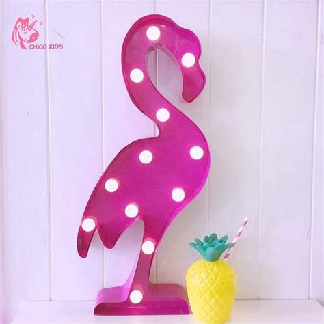 2016 INS LED Flamingo Light With Plastic LED lights In Children's Room Decorate Szie 30*3cm-in ...