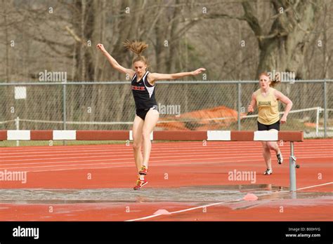 College Track and Field Stock Photo - Alamy