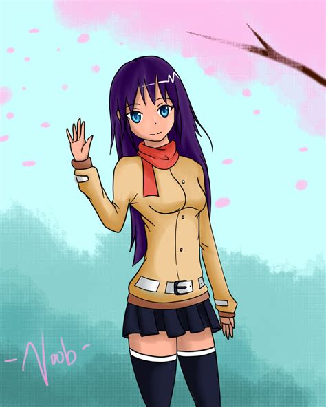Anime School Girl - Waving by Dai-kunn on DeviantArt