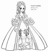 Marie Antoinette Lady Oscar coloring Sheet Line By Emilie La Vraie On  sketch template
