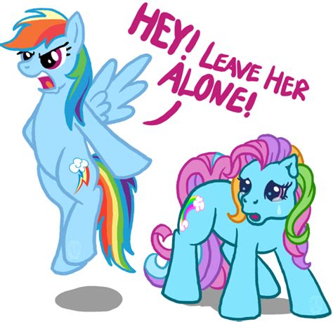 G4 Rainbow Dash defends G3 Rainbow Dash - Rainbow Dash Fan Art (40301785) - Fanpop