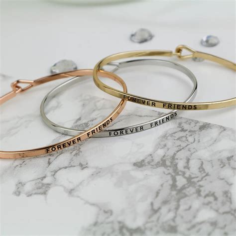 forever friends thin bracelet by jacob noah | notonthehighstreet.com