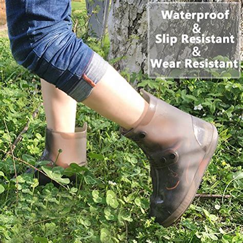 USHTH Waterproof Rain Boot Shoe Cover The Reusable Slip-Resistant Overshoes with Excellent ...
