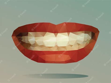 Premium Vector | Mouth smile vector illustration