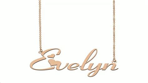 personalized Evelyn name necklace [Video] | Nombres