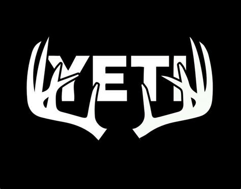 Yeti Deer Antlers Hunting Window Decal Sticker For Cars And Trucks | Custom Made In the USA ...