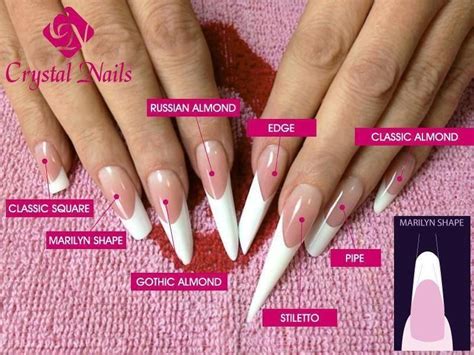 Nail Shapes | Unghie gel, Unghie, Forme delle unghie