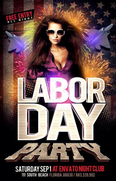 Labor Day Party Flyer Template by Industrykidz on DeviantArt