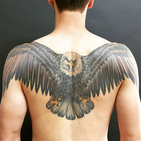 101 Awesome Back Tattoo Designs You Need To See! | Eagle tattoos, Back tattoos for guys upper ...