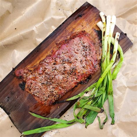 Cedar Plank Smoked Steak - dawn the gourmand