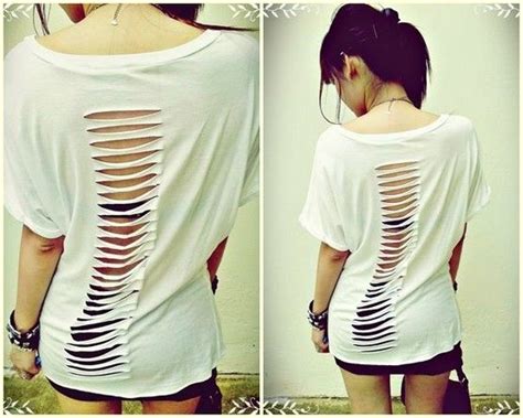 diy ripped shirt | T shirt diy, Diy ripped shirt, Diy clothes