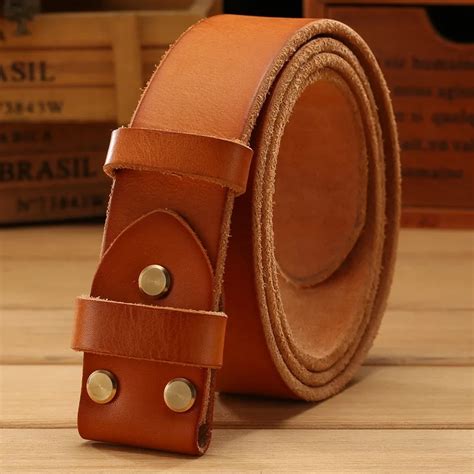 Leather Belt For Men No Buckle | semashow.com