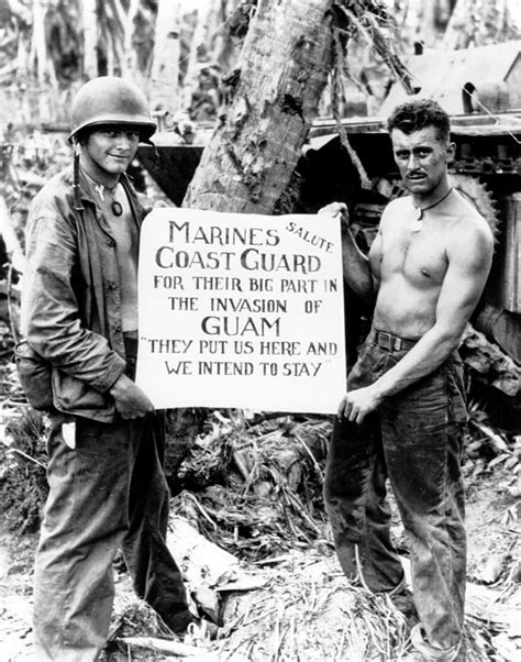 1st Provisional Marine Brigade in the Battle for Guam. | WW2 Gravestone