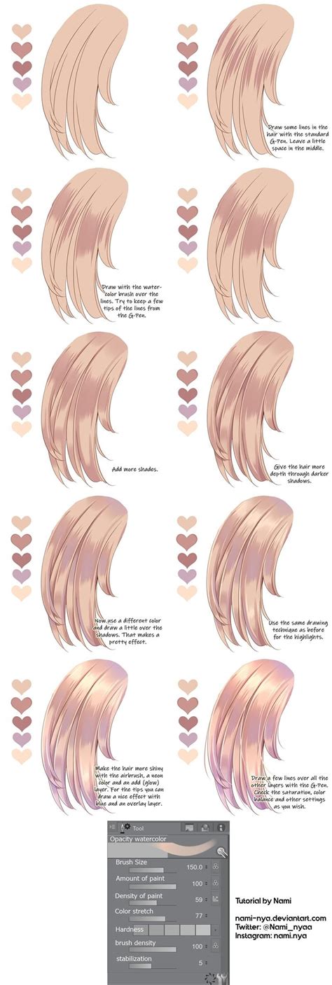 Hair coloring tutorial by Nami-Nya on DeviantArt | Digital painting ...