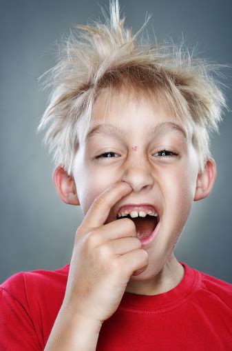 Small Boy Picking His Nose Stock Photo - Download Image Now - Picking Nose, Child, Nose - iStock