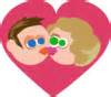 Kissing Heart Couple | Free Images at Clker.com - vector clip art online, royalty free & public ...