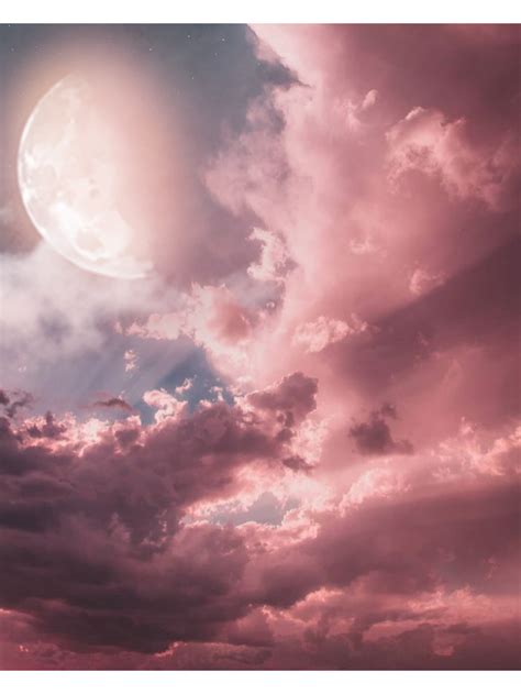 Navy Blue Mountains Aesthetic Uhd Full Moon Wallpaper 4k Clouds Pink | Images and Photos finder
