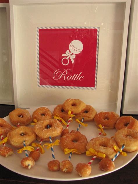 Donut rattles for Shake Rattle Roll Gender Neutral Baby Shower Baby Shower Duck, Baby Shower ...