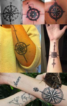 Compass Tattoos: Star Compass, Rose Compass, Prismatic Compass; Ideas And Meanings | Rose ...