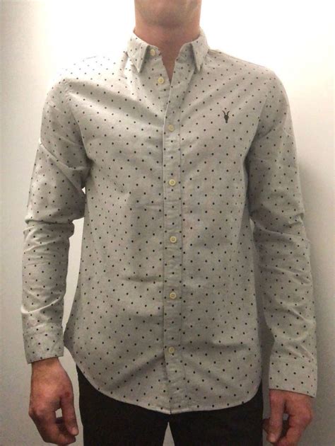 All Saints Mens Shirt - Grey Dots #fashion #clothing #shoes #accessories #mensclothing #shirts ...