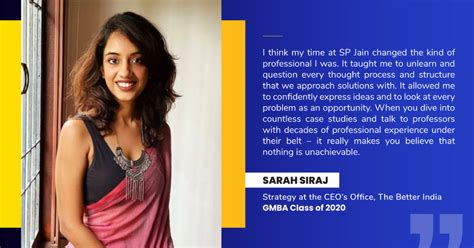 Finding the Ideal Career - Sarah Siraj’s Story - SP Jain Global