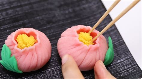 How to make Japanese Traditional Sweets Nerikiri Tree Peony【Wagashi ...