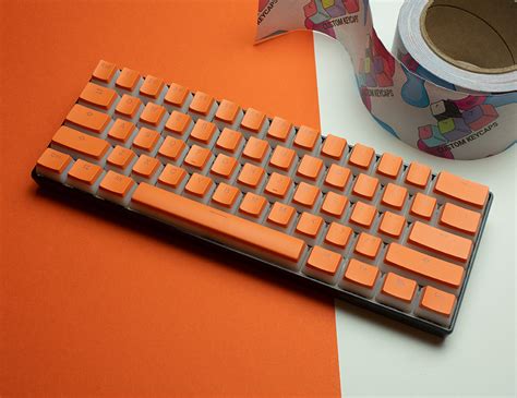 Orange Pudding ISO PBT Keycaps – Custom Keycaps UK