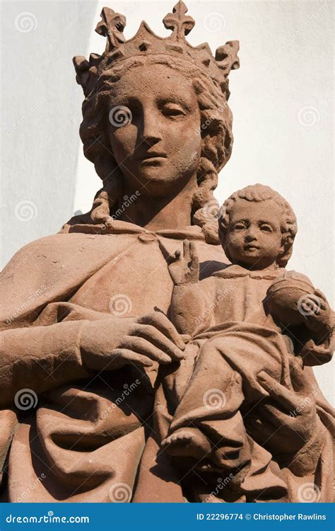 Virgin Mary and Child stock photo. Image of crown, catholic - 22296774