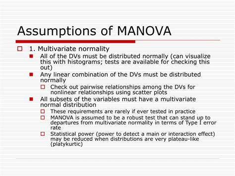 PPT - MANOVA: Multivariate Analysis of Variance PowerPoint Presentation - ID:147005