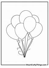 Birthday Balloon Coloring Pages sketch template