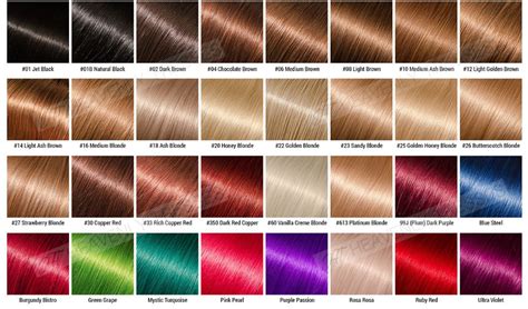 Hair Color Chart| Custom Colored Lace Wigs – Heavenly Tresses