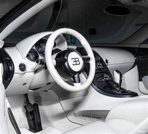 Pure white Bugatti Interior #bugattiveyronsupersport #bugattiveyronwhite | Luxury car interior ...