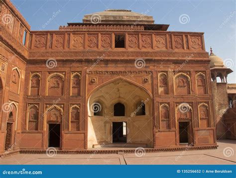 Inside the Fort of Agra, India Stock Photo - Image of landmark ...