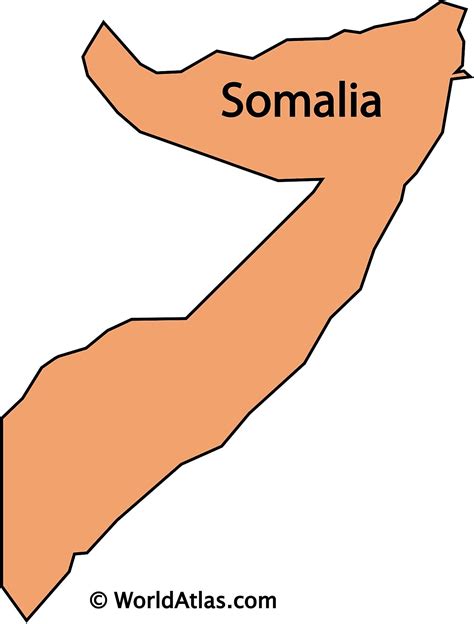 Printable Map Of Somalia Blank World Map Images