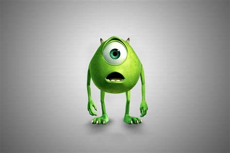 วอลเปเปอร์ : 1440x960 px, พื้นหลังสีเทา, Inc, Mike Wazowski, มอนสเตอร์ ...