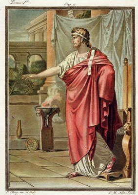 Pyrrhus, costume for 'Andromache' by Jean Racine