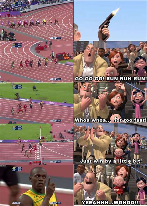 Usain Bolt Racing Reminds Me Of This Classic Scene… | Funny pictures ...