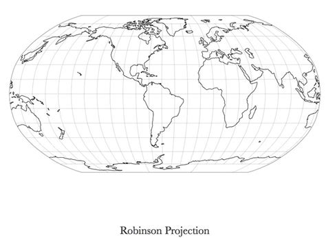 Robinson Projection | Basic concepts, Map, Basic