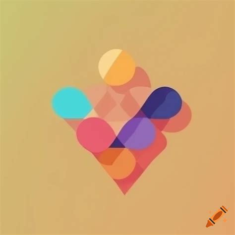 Colorful geometric profile picture on Craiyon