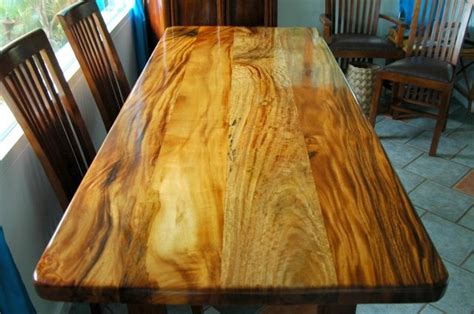 Solid Wood Furniture - Tropical Hardwoods - Monkey pod - Koa: WoodWorkingHawaii | Dining table ...