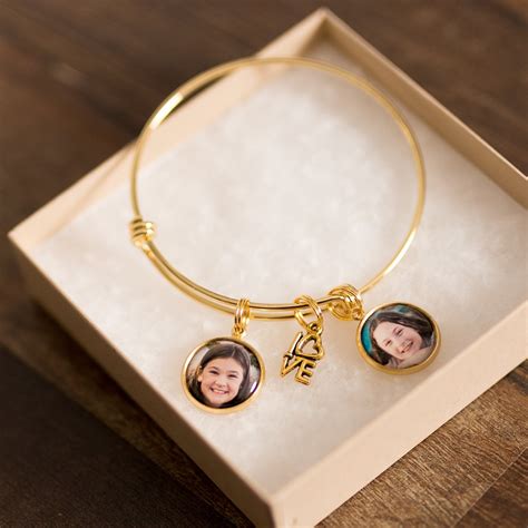 Photo Bracelet Personalized Photo Bracelet Photo Charm - Etsy