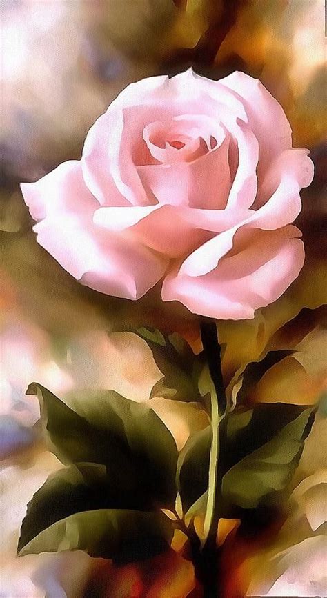 Rose Painting - Pink Paper Rose In Acrylic by Catherine Lott | Acrylic painting flowers, Flower ...