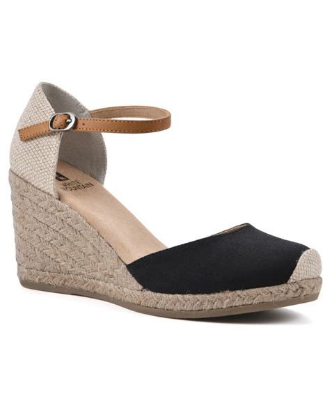 White Mountain Women's Mamba Espadrille Wedges Women's Shoes | Smart Closet