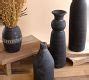 Modern Black Handcrafted Clay Vases - Set of 5 | Pottery Barn