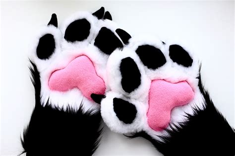 Fursuit Paws With Claws Puffy Pink Paws Furry Paws Puffy | Etsy