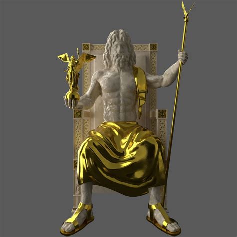 3D model Zeus Statue VR / AR / low-poly | CGTrader