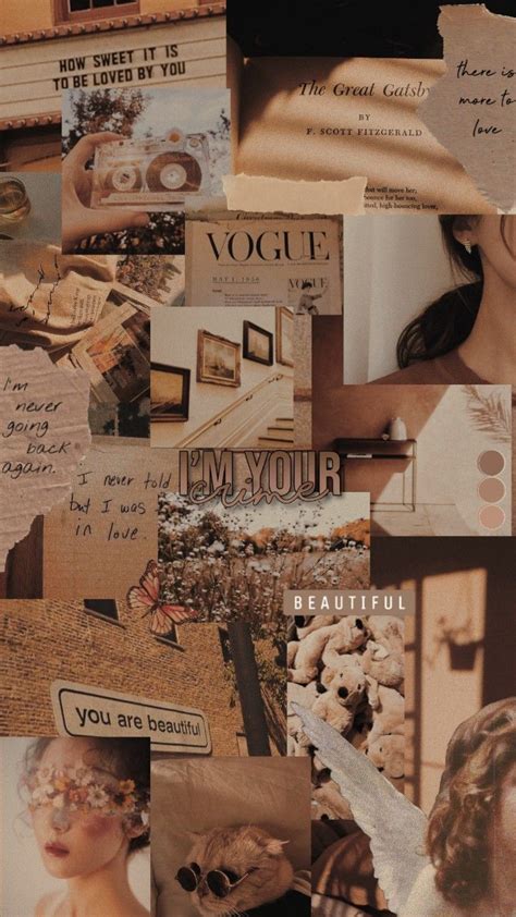 —🍁; 𝐛𝐫𝐨𝐰𝐧 𝟎𝟎𝟏 brown aesthetic wallpaper. ctto for the pics used. made by aiachaos… | Galaxy ...