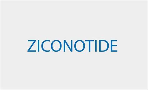 Ziconotide - Significato - Vocabolario • Medicina del Dolore